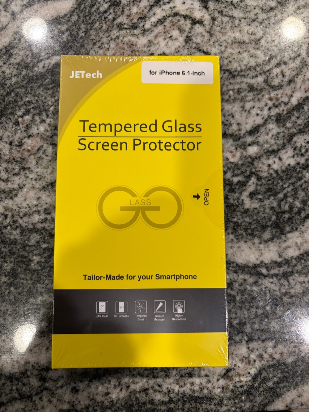 JETech Yellow Tempered Glass Screen Protector for iPhone 6.1-inch